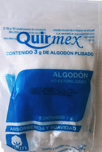 ALGODON PLISADO BOL 3 G QUIRMEX