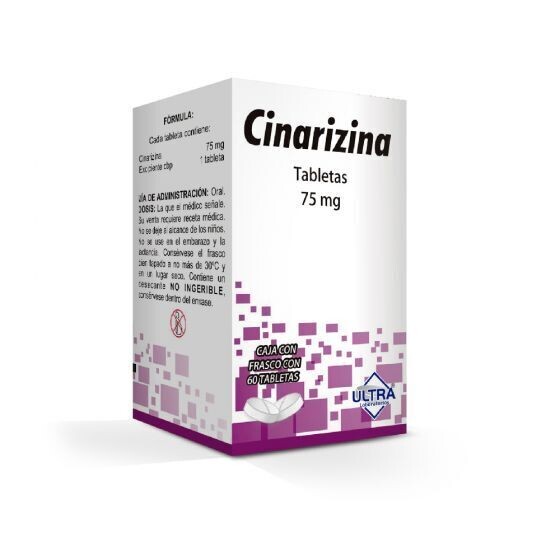 CINARIZINA 75 MG 60 TAB ULTRA