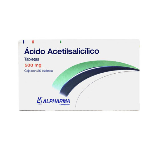 ACIDO ACETILSALICILICO 500 MG 20 TAB ALPHARMA