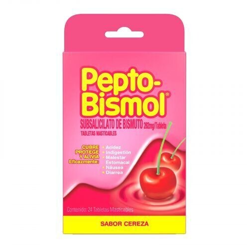 PEPTO-BISMOL CEREZA 24 TAB