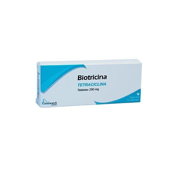 BIOTRICINA 250 MG 10 TAB