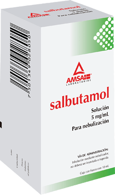 SALBUTAMOL 5 MG/ML PARA NEBILIZAR 10 ML AMSA