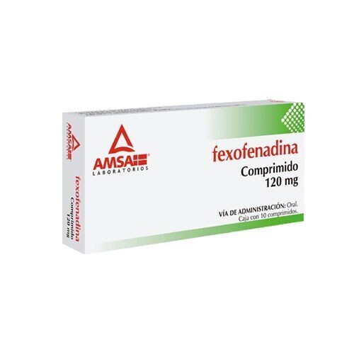 FEXOFENADINA 120 MG 10 COM AMSA