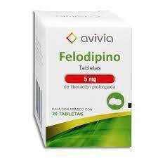 FELODIPINO 5 MG 20 TAB AVIVIA