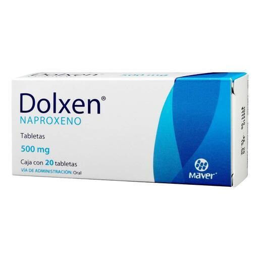 DOLXEN 500 MG 20 TAB