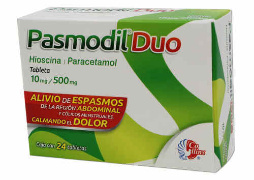 PASMODIL DUO 10/500 MG 24 TAB