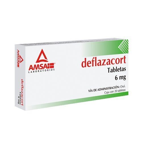 DEFLAZACORT 6 MG 20 TAB AMSA