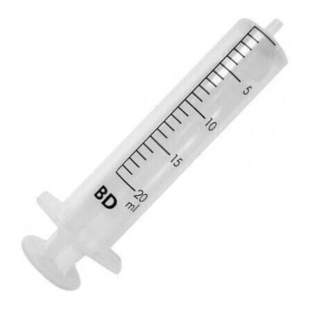 JERINGA SIN AGUJA 20 ML PZA BD PLASTIPAK