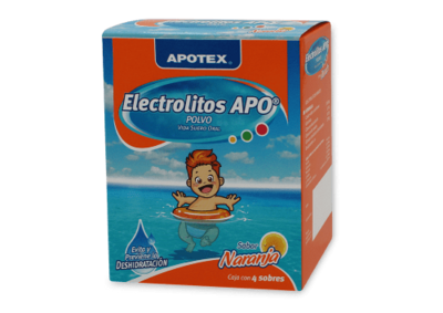 ELECTROLITOS APO NARANJA 4 SOBRES