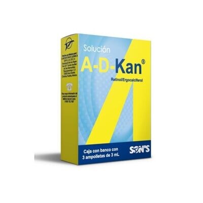 A-D-KAN 3 ML 3 AMP ORALES