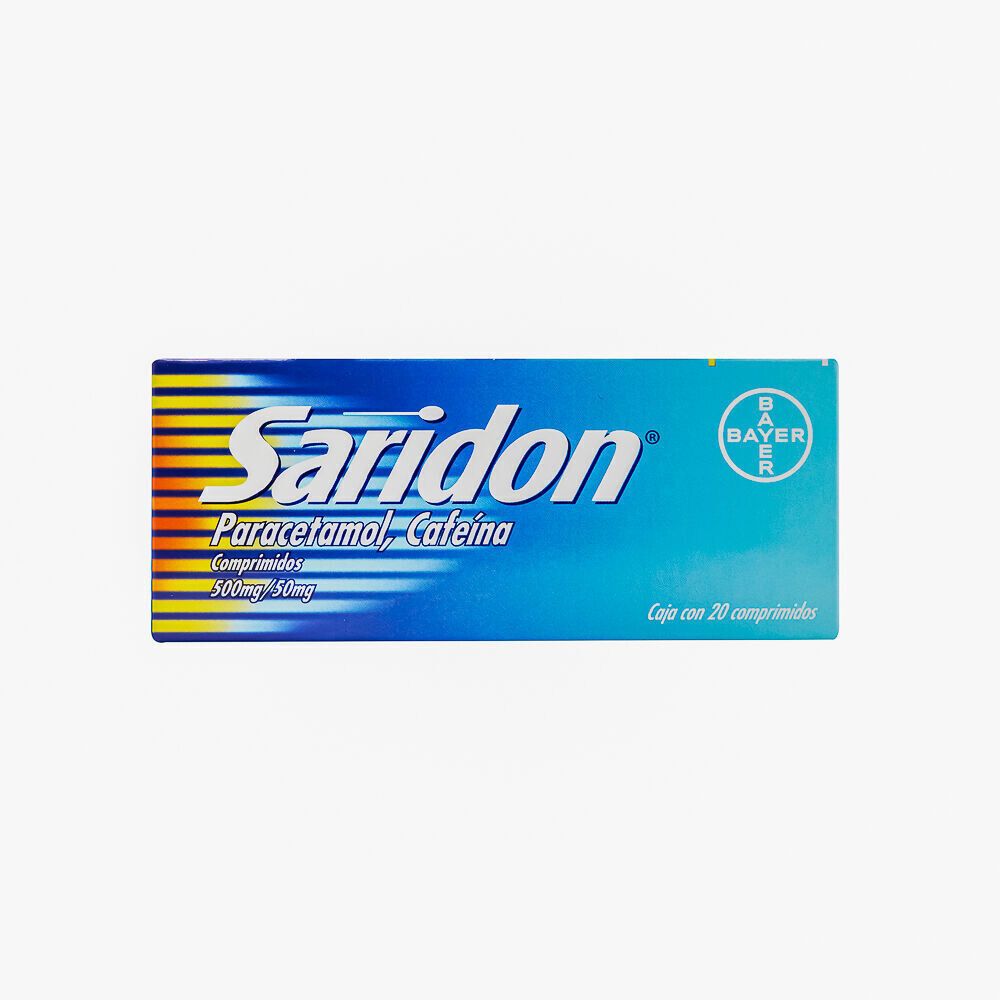 SARIDON 500/50 MG 20 COMP