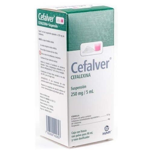 CEFALVER 250 MG/5 ML SUSP 90 ML