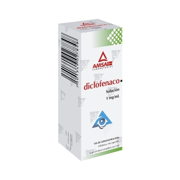 DICLOFENACO 1 MG/ML GOT OFT 5 ML AMSA