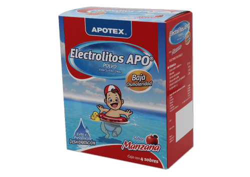 ELECTROLITOS APO MANZANA 4 SOBRES