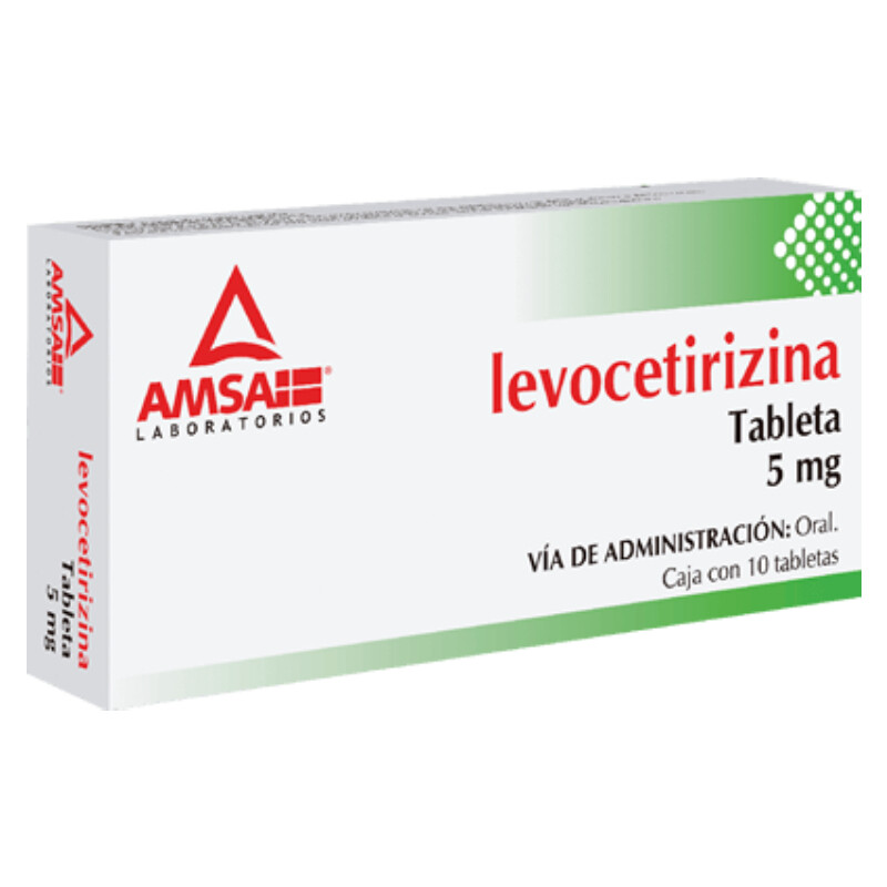 LEVOCETIRIZINA 5 MG 10 TAB AMSA