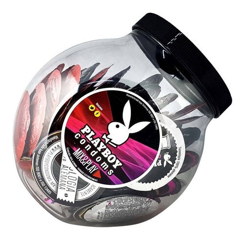 PLAYBOY CONDOMS MIX &amp; PLAY VIT 100 CONDONES EXTRA SENSIBLE, TEXTURIZADO