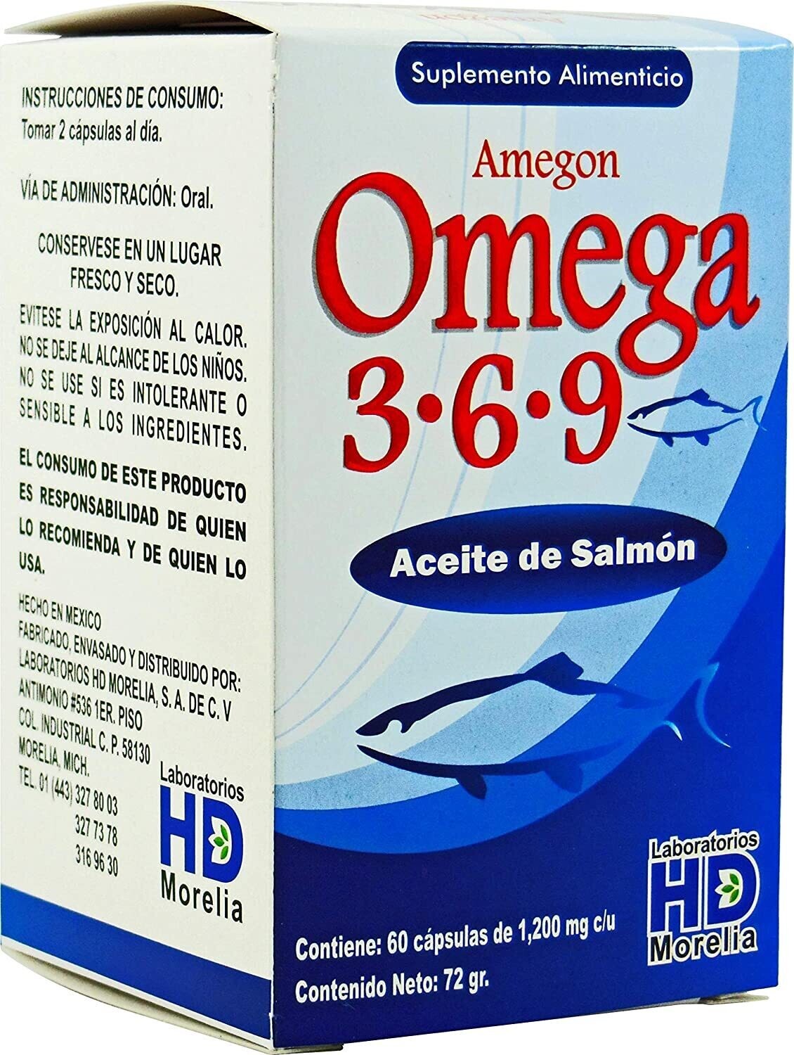 AMEGON OMEGA 3.6.9 1200 MG 60 CAP