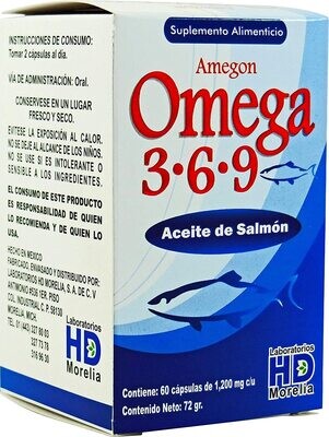 AMEGON OMEGA 3.6.9 1200 MG 60 CAP
