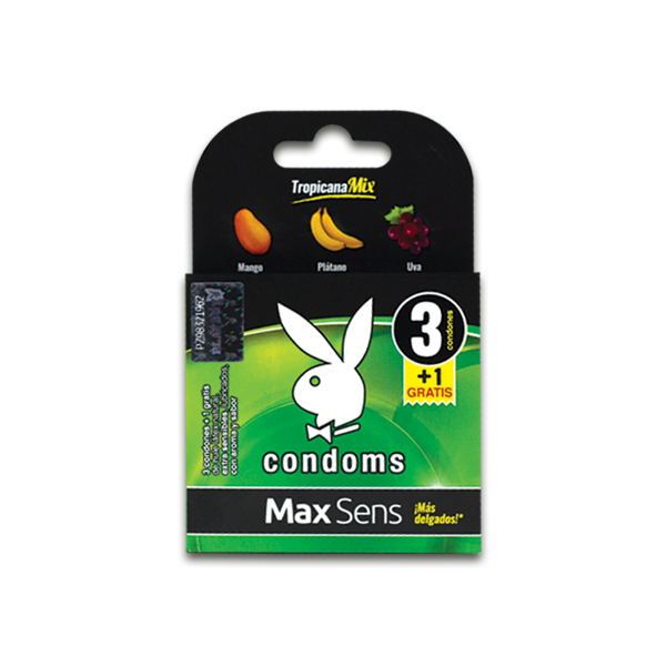 CONDONES TROPICANA MIX MAXSENS 3 PZAS