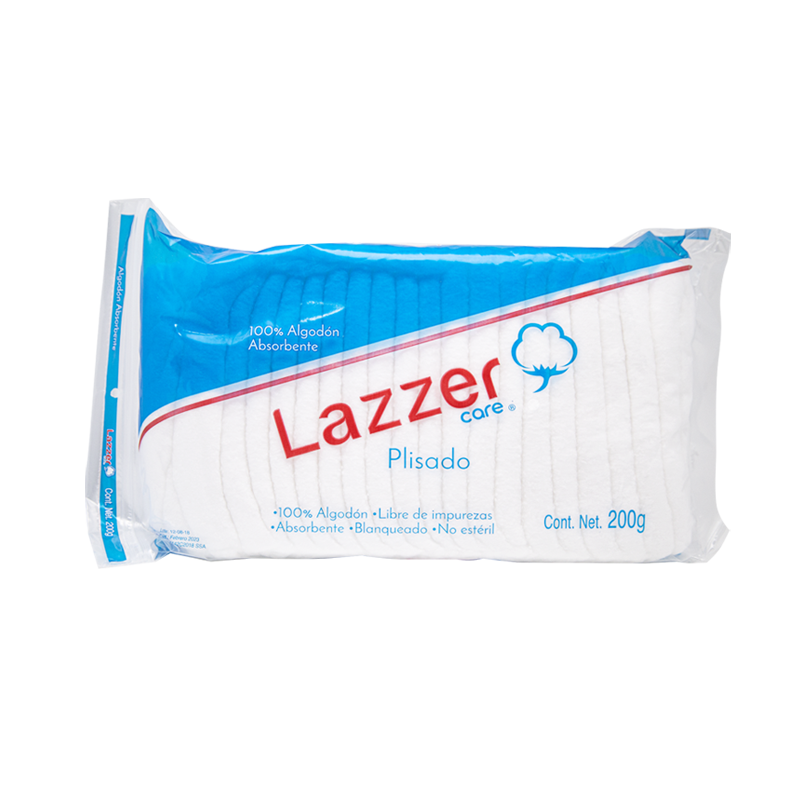 ALGODON PLISADO BOL 200 G LAZZER CARE
