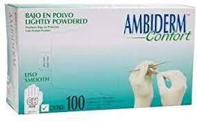 GUANTE CHICO NO ESTERIL 100 PZAS AMBIDERM CONFORT