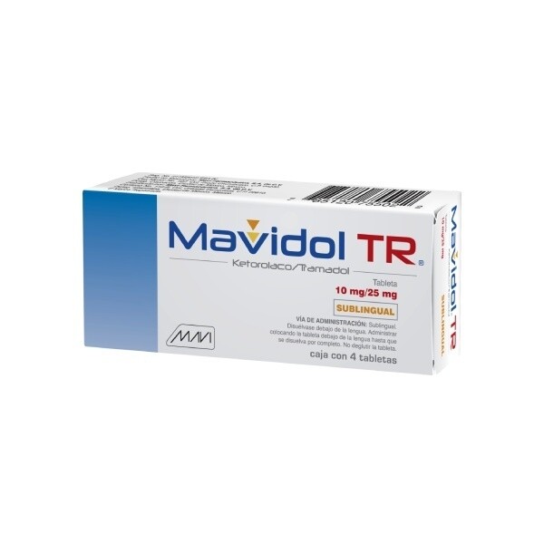 MAVIDOL TR 10/25 MG 4 TAB SL