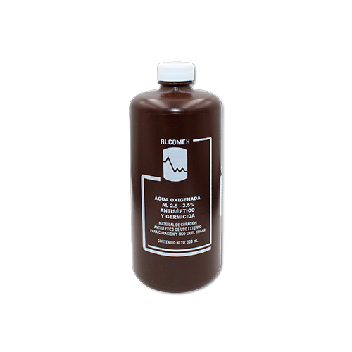 AGUA OXIGENADA AL 2.5-3.5% SOL 500 ML ALCOMEX
