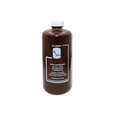 AGUA OXIGENADA AL 2.5-3.5% SOL 500 ML ALCOMEX