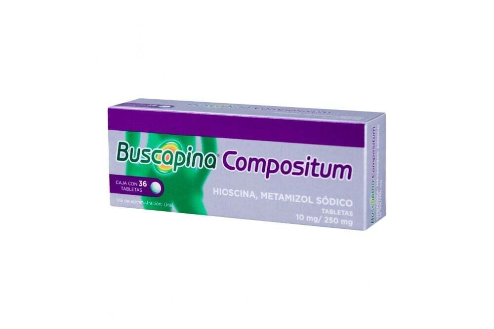 BUSCAPINA COMPOSITUM 10/250 MG 36 TAB