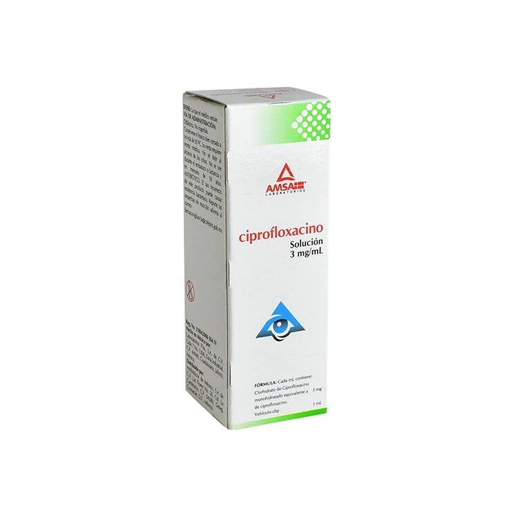 CIPROFLOXACINO 3 MG/1 ML GOT OFT 5 ML AMSA