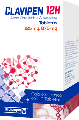 CLAVIPEN 12H 875/125 MG 10 TAB