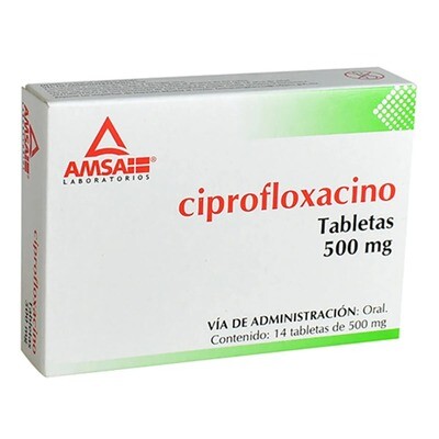 CIPROFLOXACINO 500 MG 14 TAB AMSA