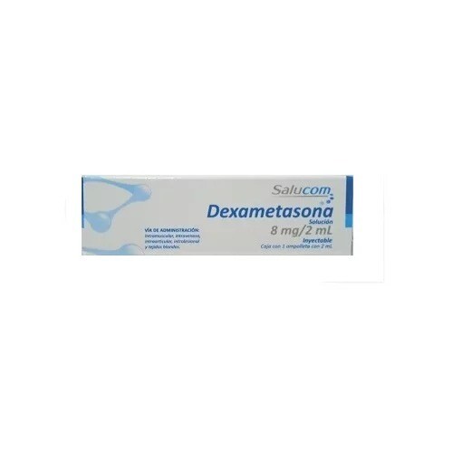 DEXAMETASONA 8 MG/2 ML AMP SALUCOM
