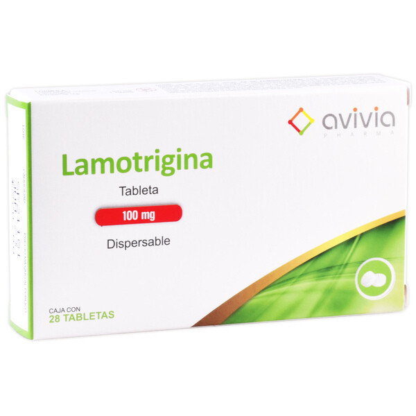 LAMOTRIGINA 100 MG 28 TAB DISP AVIVIA