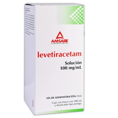 LEVETIRACETAM 100 MG/300 ML SOL ORAL AMSA