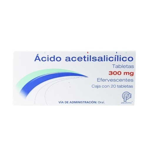 ACIDO ACETILSALICILICO 300 MG 20 TAB EFERV PSICOFARMA