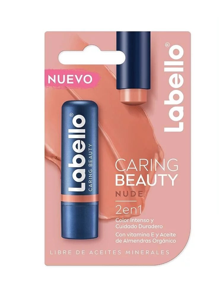 LABIAL NUDE CARING BEAUTY 2 EN 1 4.8 G LABELLO
