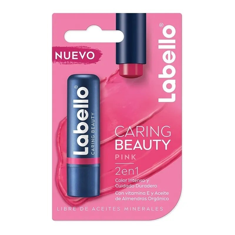 LABIAL PINK CARING BEAUTY 2 EN 1 4.8 G LABELLO