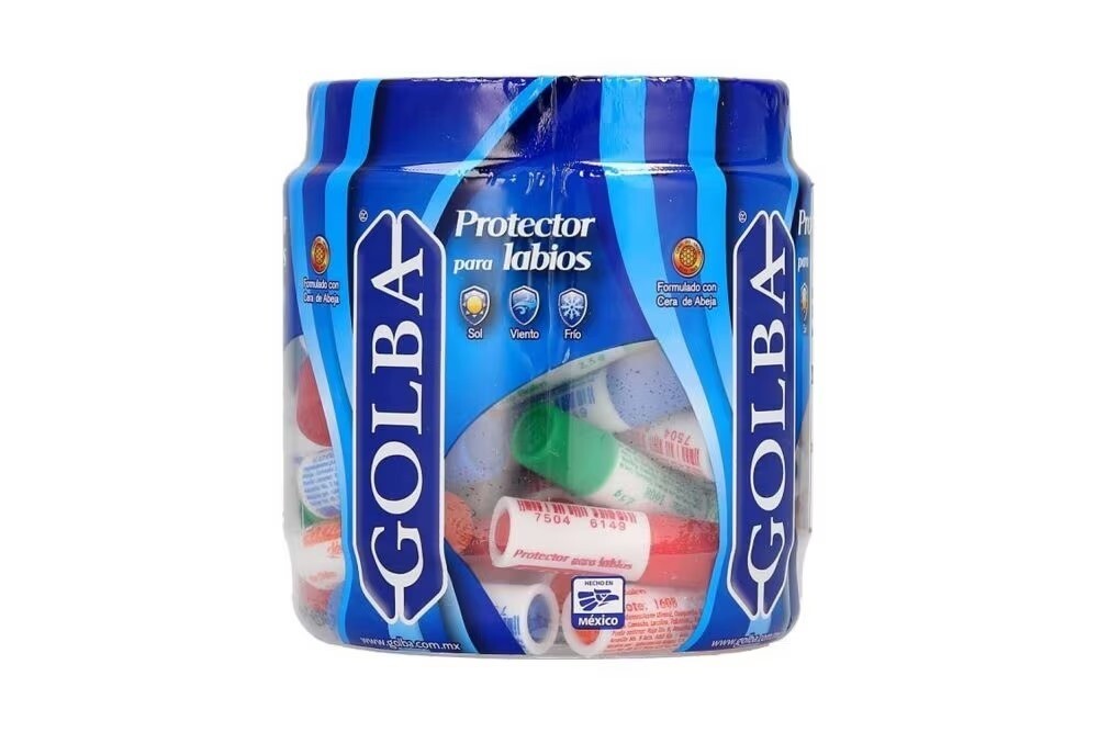 PROTECTOR LABIAL TARRO 60 PZA 2.5 G GOLBA