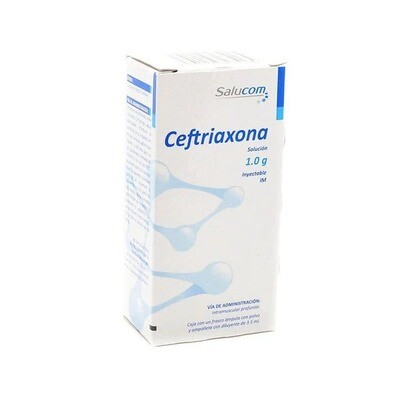 CEFTRIAXONA 1 G/3.5 ML AMP SALUCOM