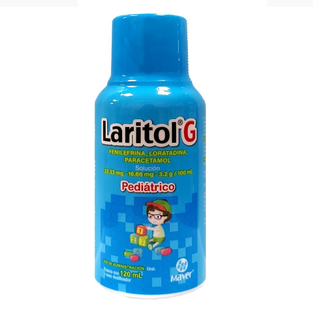 LARITOL G PEDIATRICO SOL 120 ML