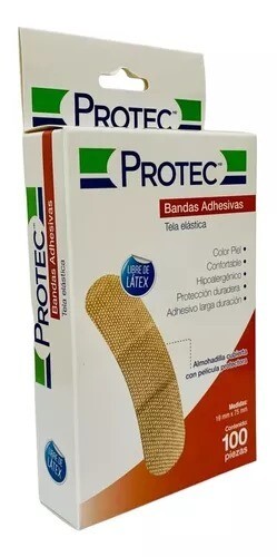 BANDAS ADHESIVAS 100 PIEZAS PROTEC