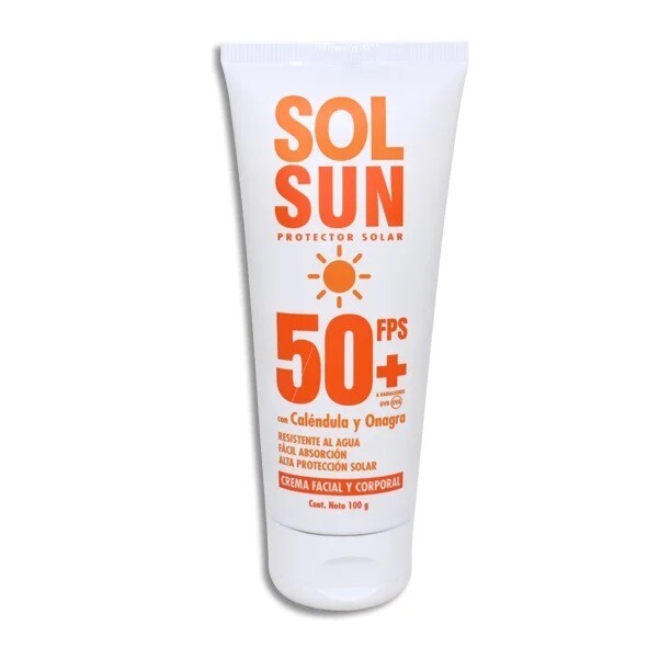 SOLSUN 50+FPS CMA FACIAL, CORPORAL TUBO 100 G