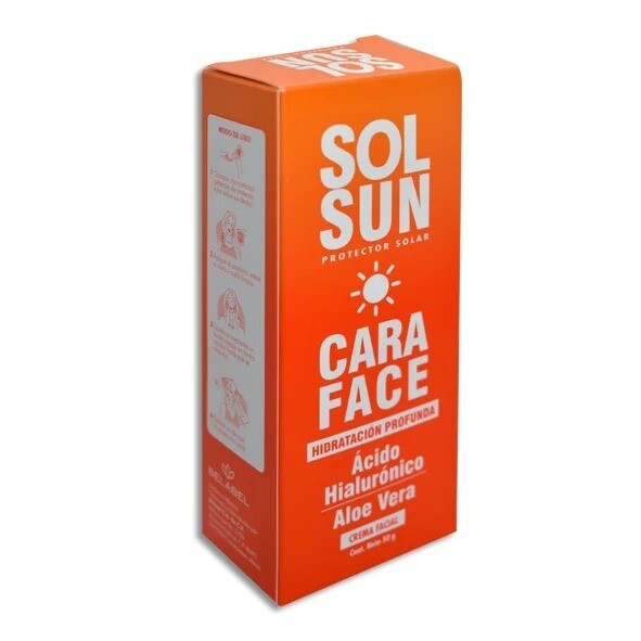 SOLSUN CARA FACE 50+FPS CMA FACIAL TUBO 50 G