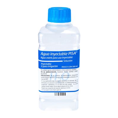 AGUA INYECTABLE SOL 500 ML PISA