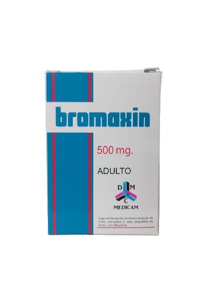 BROMAXIN ADULTO 500 MG SOL INY