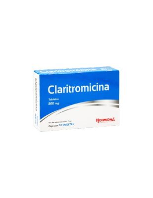 CLARITROMICINA 500 MG 10 TAB HORMONA