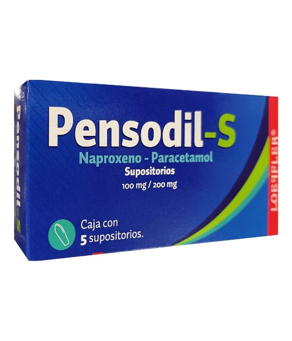 PENSODIL-S 100/200 MG 5 SUPOSITORIOS
