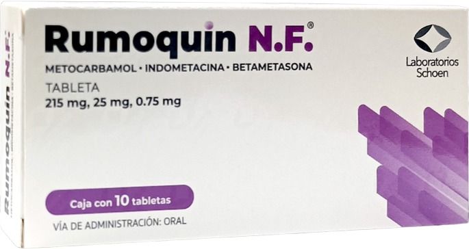 RUMOQUIN N.F. 215/25/0.75 MG 10 TAB