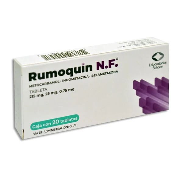 RUMOQUIN N.F. 215/25/0.75 MG 20 TAB